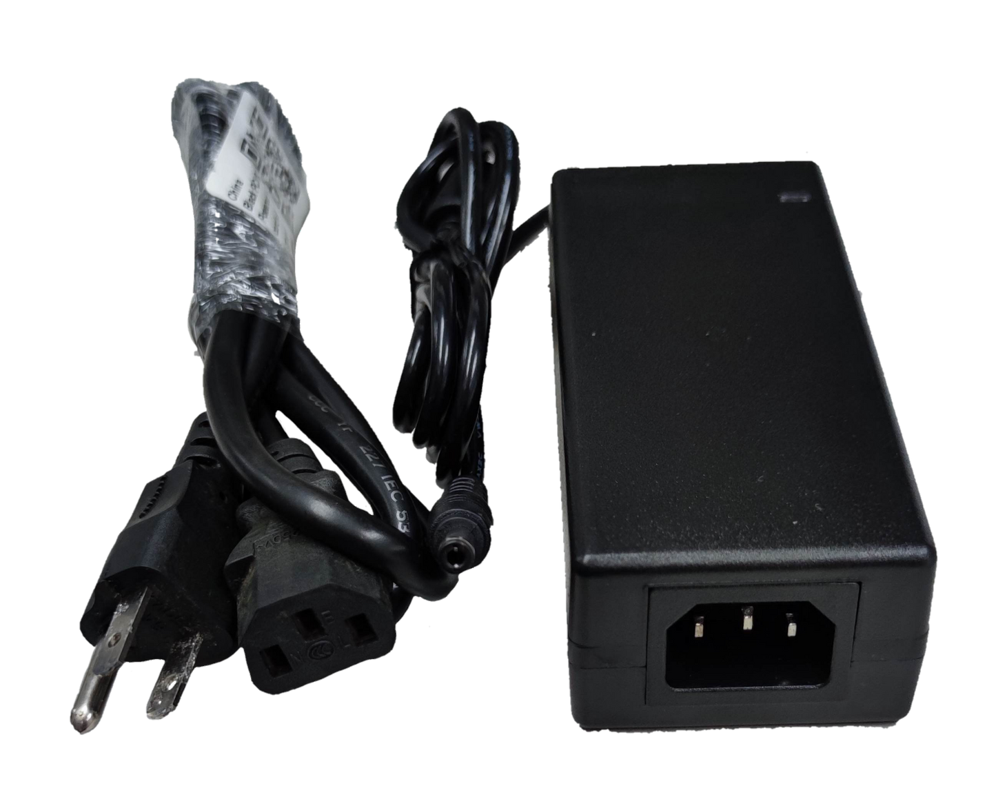 Grippes 24 volt 5 amp switching power supply with power cord and plug for electronic devices