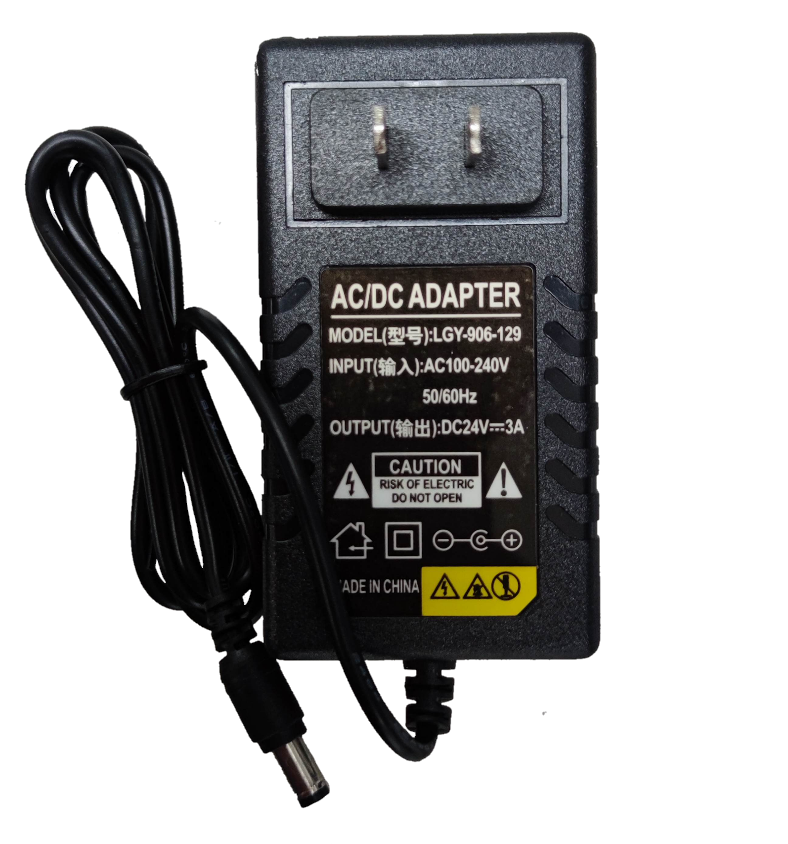 Electx Electrical Supply 24V 3A power adapter AC DC adapter with plug and cable