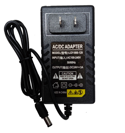 Electx Electrical Supply 24V 3A power adapter AC DC adapter with plug and cable