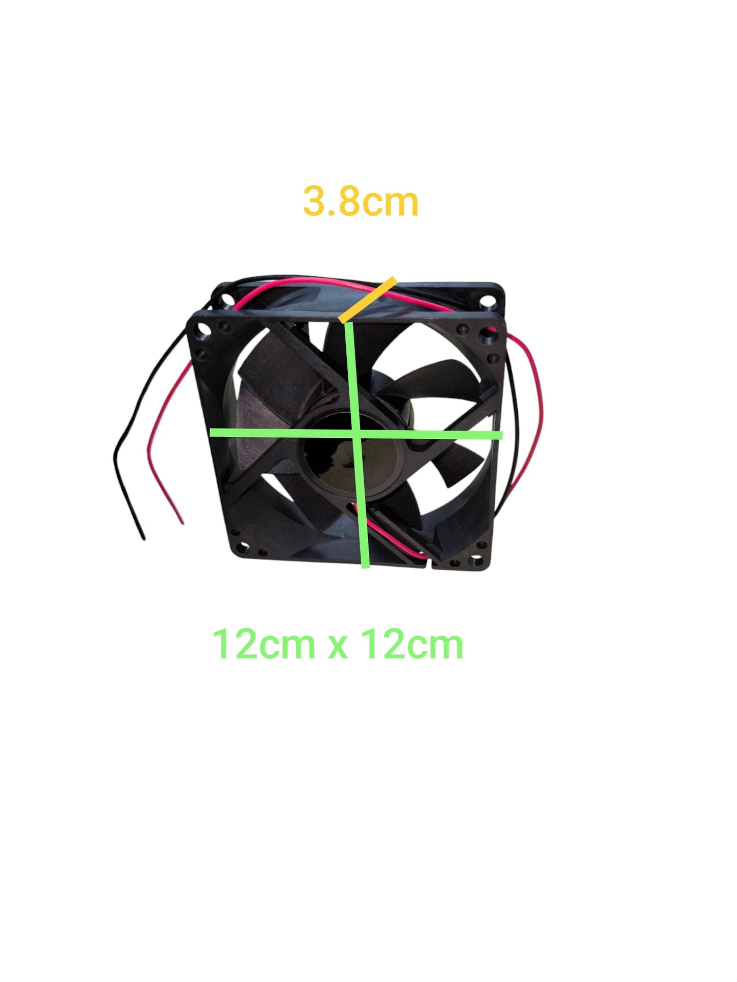 Electx Electrical Supply 24V DC exhaust fan 4x4 black square cooling fan with wiring