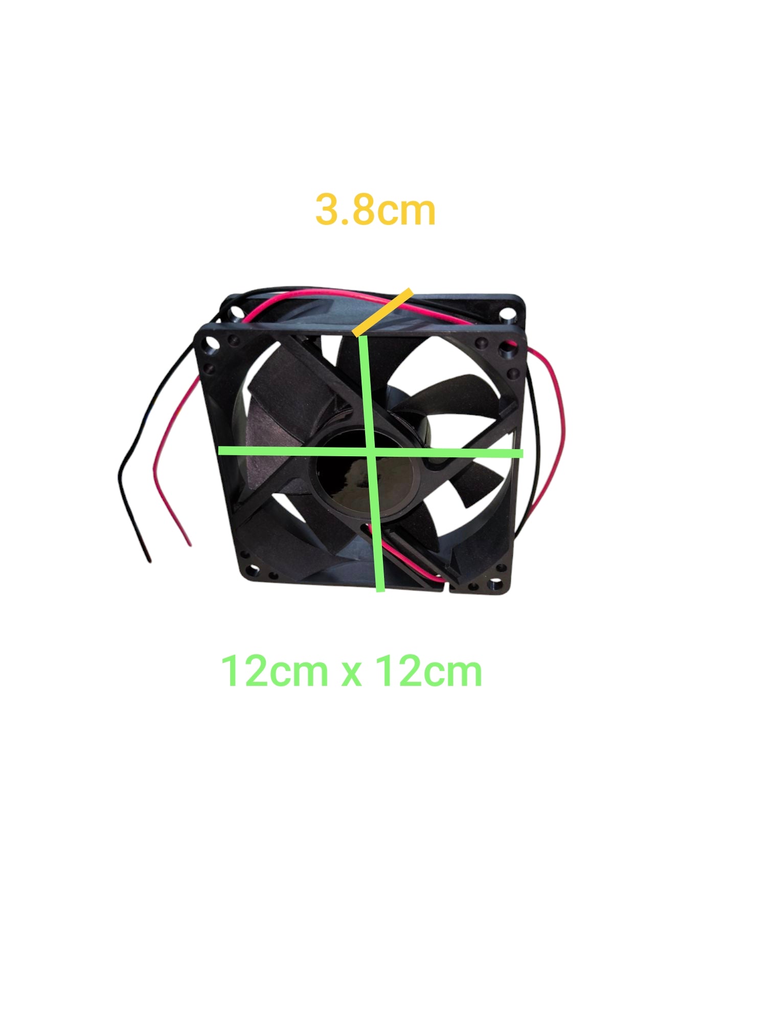 Electx Electrical Supply 24V DC exhaust fan 4x4 black square cooling fan with wiring