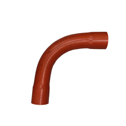 Atlanta 3 Inch PVC Conduit Elbow in red for pipe and tubing connections