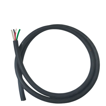 Phelps Dodge 4 core 2.0mm electrical wire with black outer insulation and colored inner wires