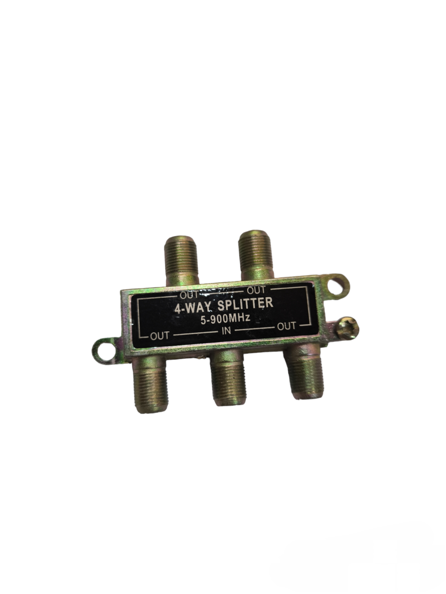 4 way cable splitter for TV parts and accessories with four output connectors from China