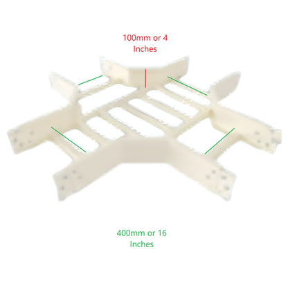 Royu 4" x 16" Cable Ladder Horizontal Cross cable tray for wire management and support