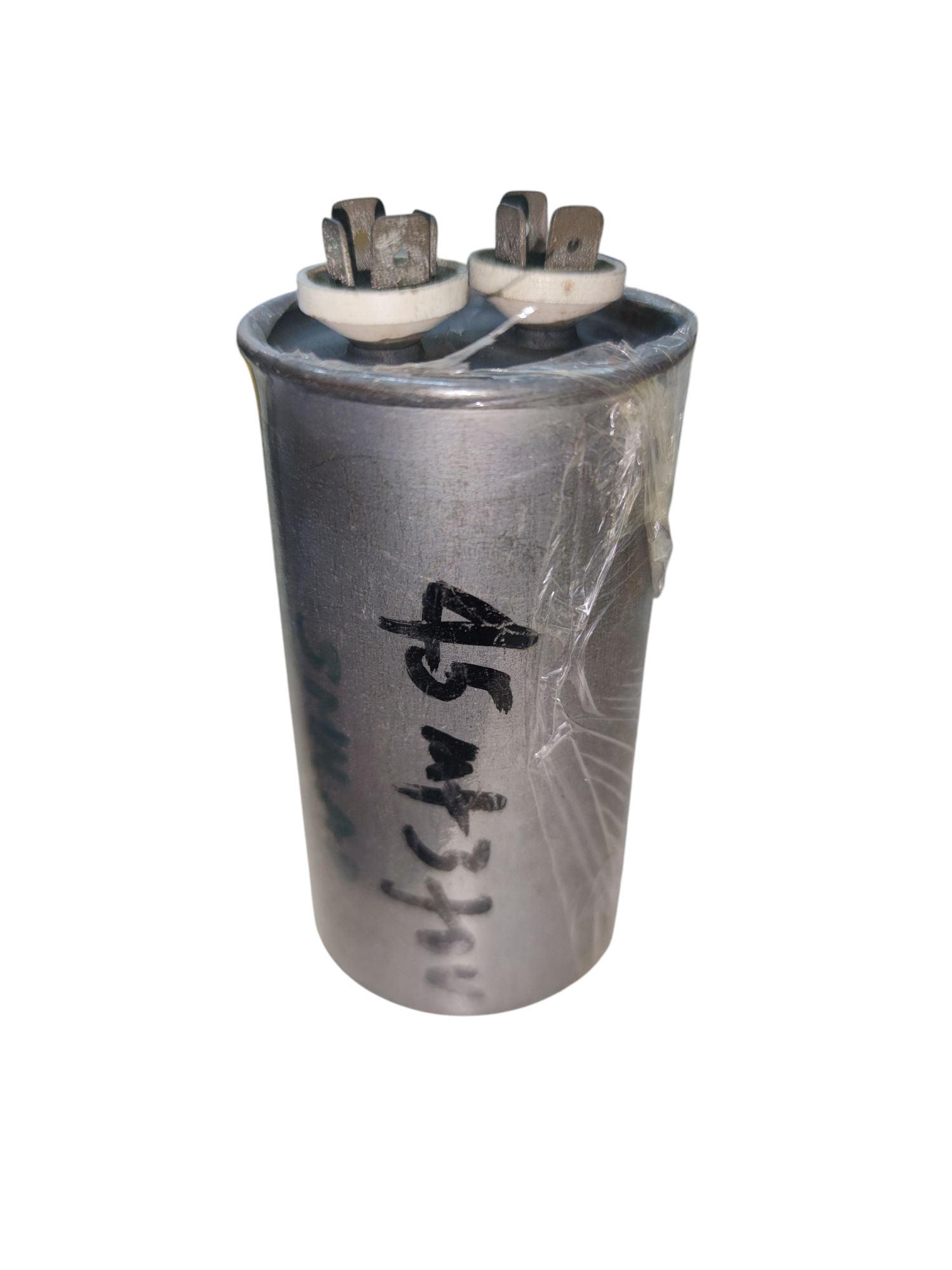 Aerovox 45MFD 370VAC capacitor cylindrical electrical component with metal terminals