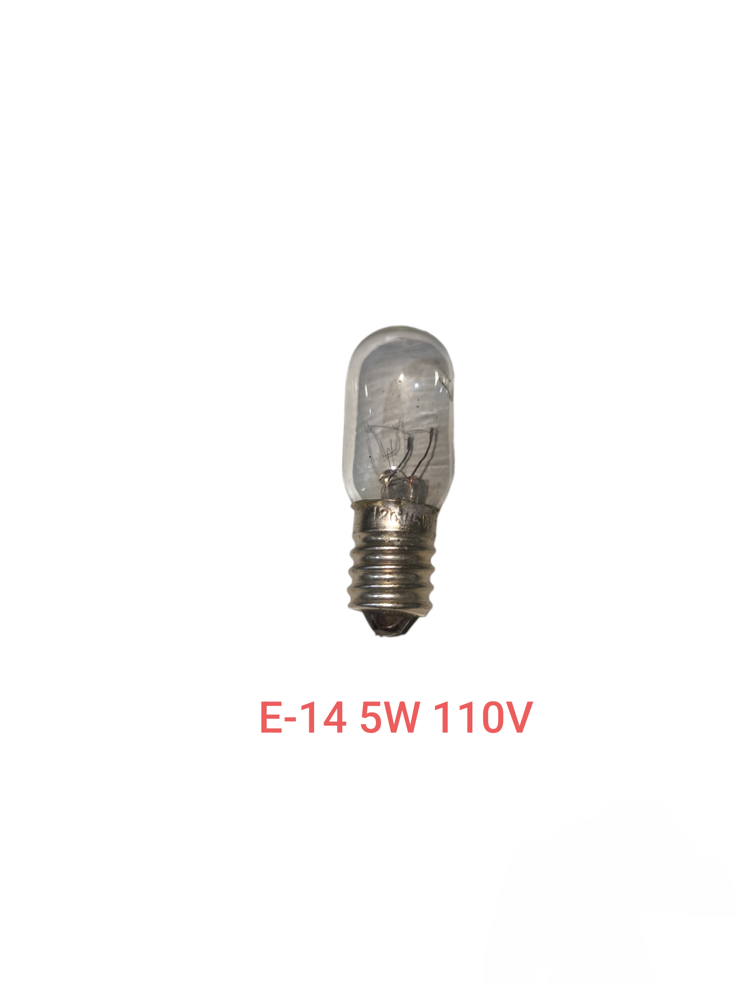 E14 incandescent 5W 110V replacement bulb with clear glass from China