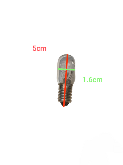 5W 110V replacement bulb incandescent light bulb with clear glass and small screw base