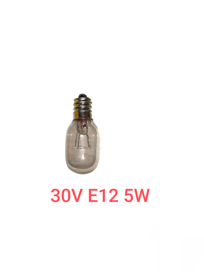 5W E12 machine bulb incandescent light bulb with clear glass and metal screw base from China
