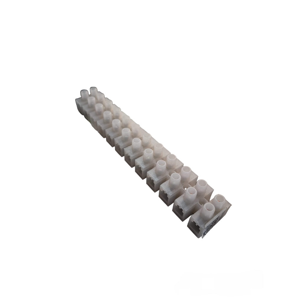 Sassin 80A 12 Pairs PVC Terminal Block white screw terminal strip for wiring and electrical connections