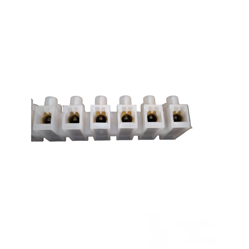 Sassin 80A 12 Pairs PVC Terminal Block white screw terminal connector strip for wiring
