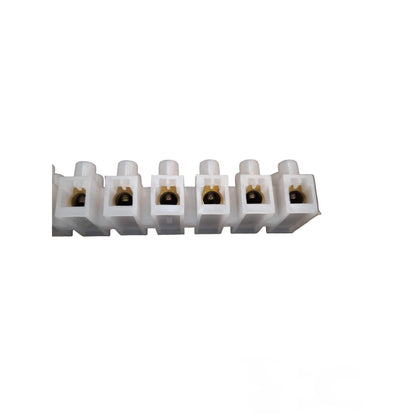 Sassin 80A 12 Pairs PVC Terminal Block white screw terminal connector strip for wiring