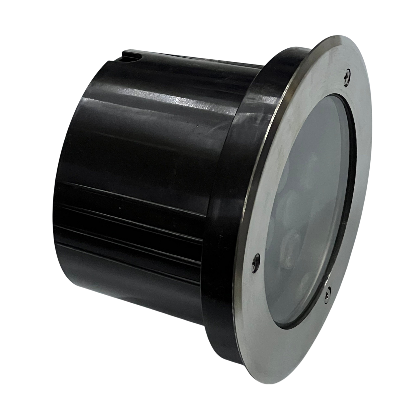 9W LED Pool Lights 12VDC Red with black housing and stainless steel frame for underwater pool lighting