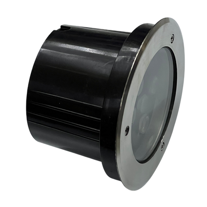 9W LED Pool Lights 12VDC Red with black housing and stainless steel frame for underwater pool lighting