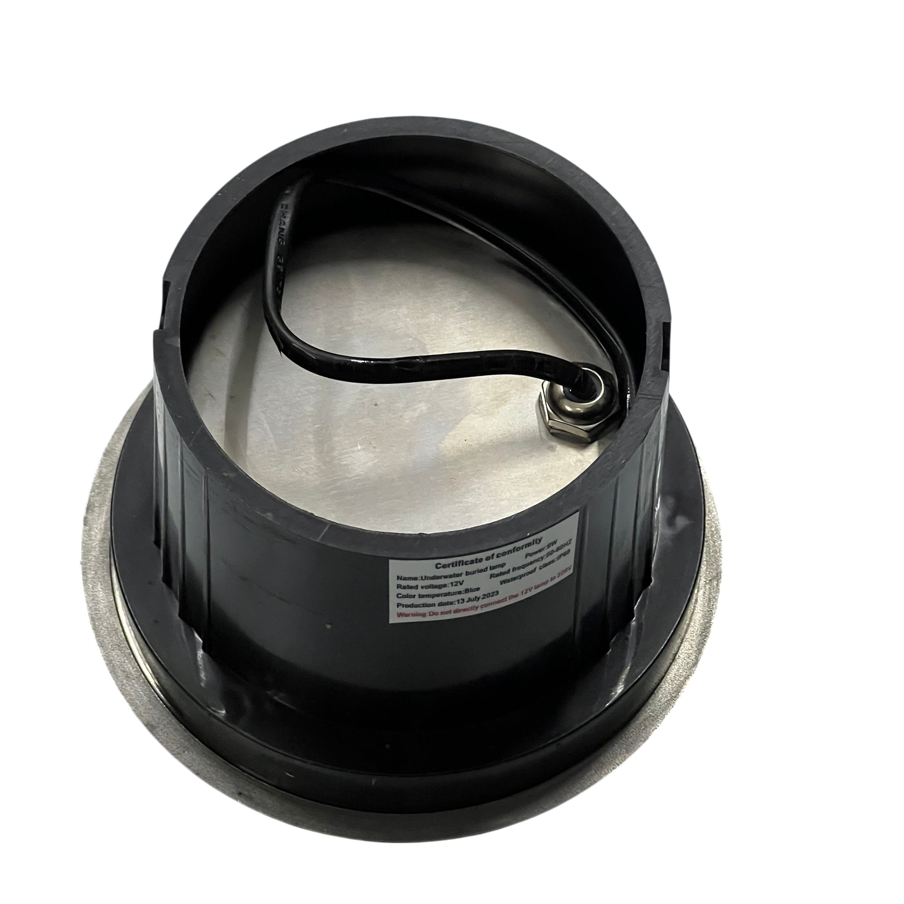 9W LED Pool Lights 12VDC black housing pool accessory with wiring from China