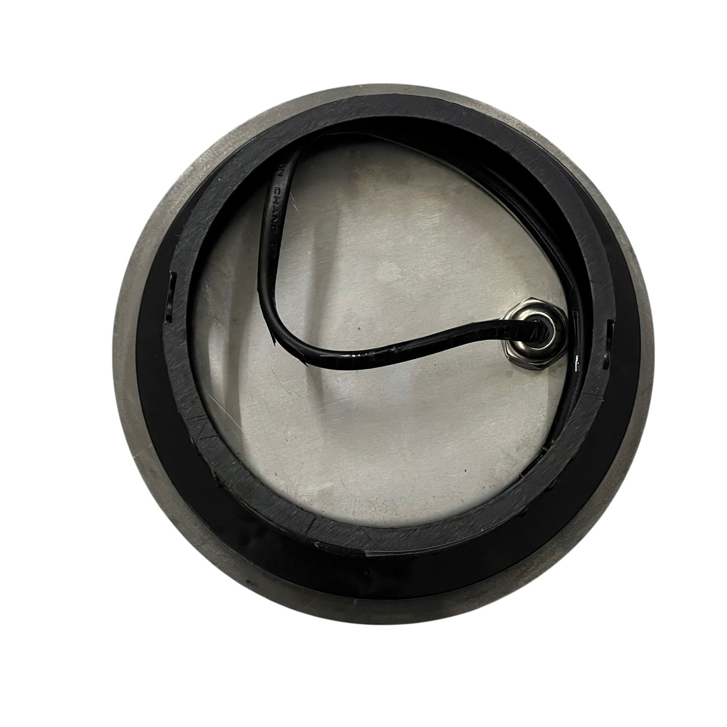 9W LED Pool Lights 12VDC round black and silver pool light accessory with attached wiring from China