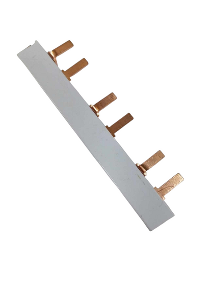 Copper bus bar for miniature circuit breaker with white insulating cover from China