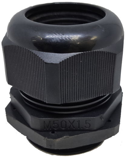Grippes Cable Gland M50 30-32mm in black for secure cable management and sealing