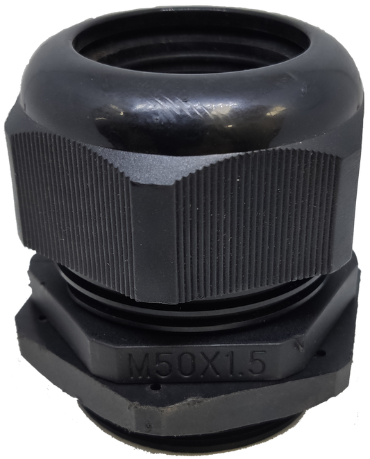 Grippes Cable Gland M50 30-32mm in black for secure cable management and sealing