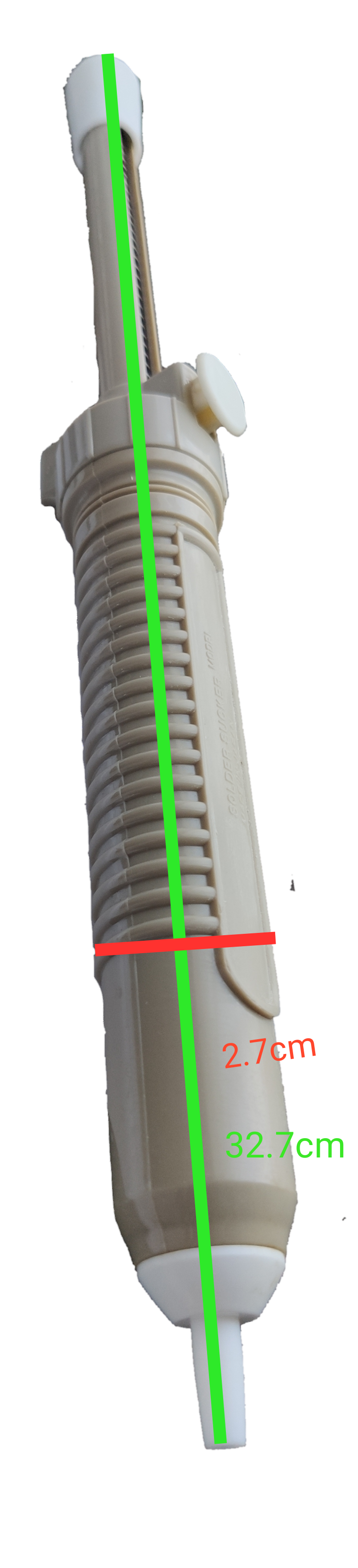Grippes Desoldering Pump Big with ergonomic grip for removing solder from electronic components
