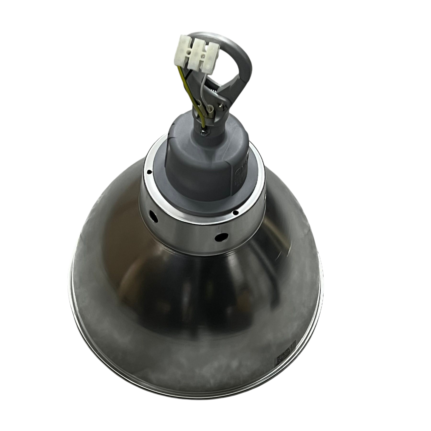 Biglite E27 socket hanging reflector with metallic finish for lighting installation and accessories