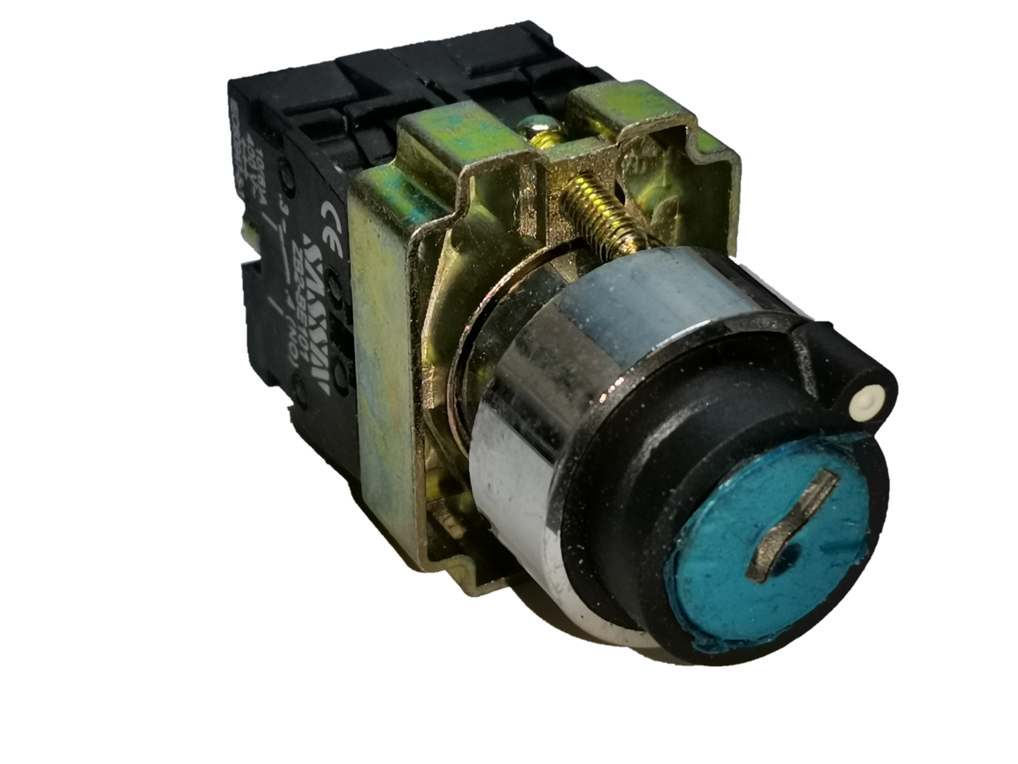 Sassin key operated switch 3P 2NO electrical component with metal and plastic parts