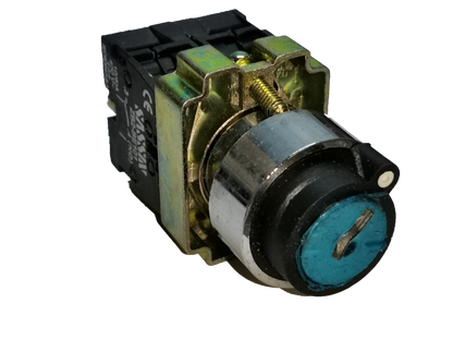 Sassin key operated switch 3P 2NO electrical component with metal and plastic parts