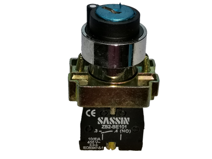 Sassin Key Operated Switch 3P 2NO with a metal and plastic body for electrical circuitry parts