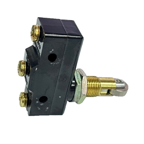 Tend Limit Switch 15A 250VAC TM1309 plunger actuator with threaded brass bushing and three terminal screws