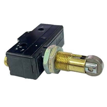 Limit Switch 15A 250VAC TM1309 Tend industrial limit switch with brass threaded plunger and roller actuator