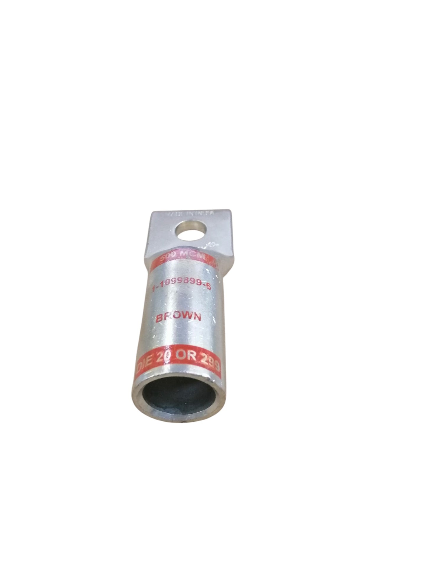 Utilux long barrel compression lugs metal electrical connector with hole for cable termination