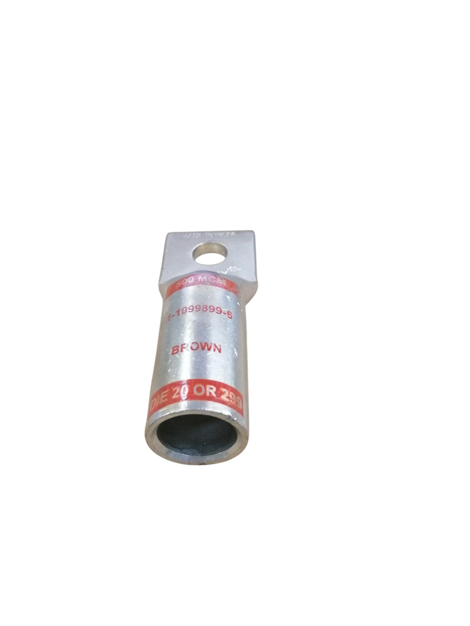 Utilux long barrel compression lugs metal electrical connector with hole for cable termination