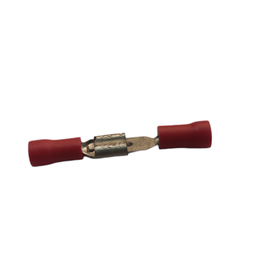 Lugs Male and Female 0.30mm to 1.25mm electrical connector with red insulation sleeves