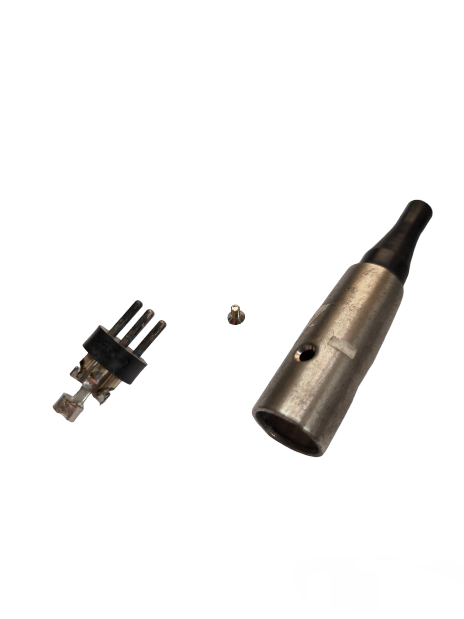 Shure Microphone Male Plug accessory with metal connector parts for audio equipment