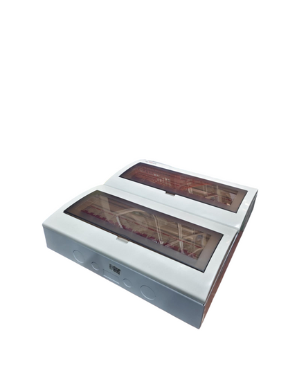 Panel Board 50A 2 Pole Main Miniature electrical circuitry part by Himel and ZY with transparent cover