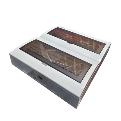 Schneider and ZY Panel Board 63A 2 Pole Main Miniature electrical circuitry part with transparent cover