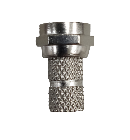 Silver metal RG 59 Twist Type Connector Plug for coaxial cables with knurled grip made in China