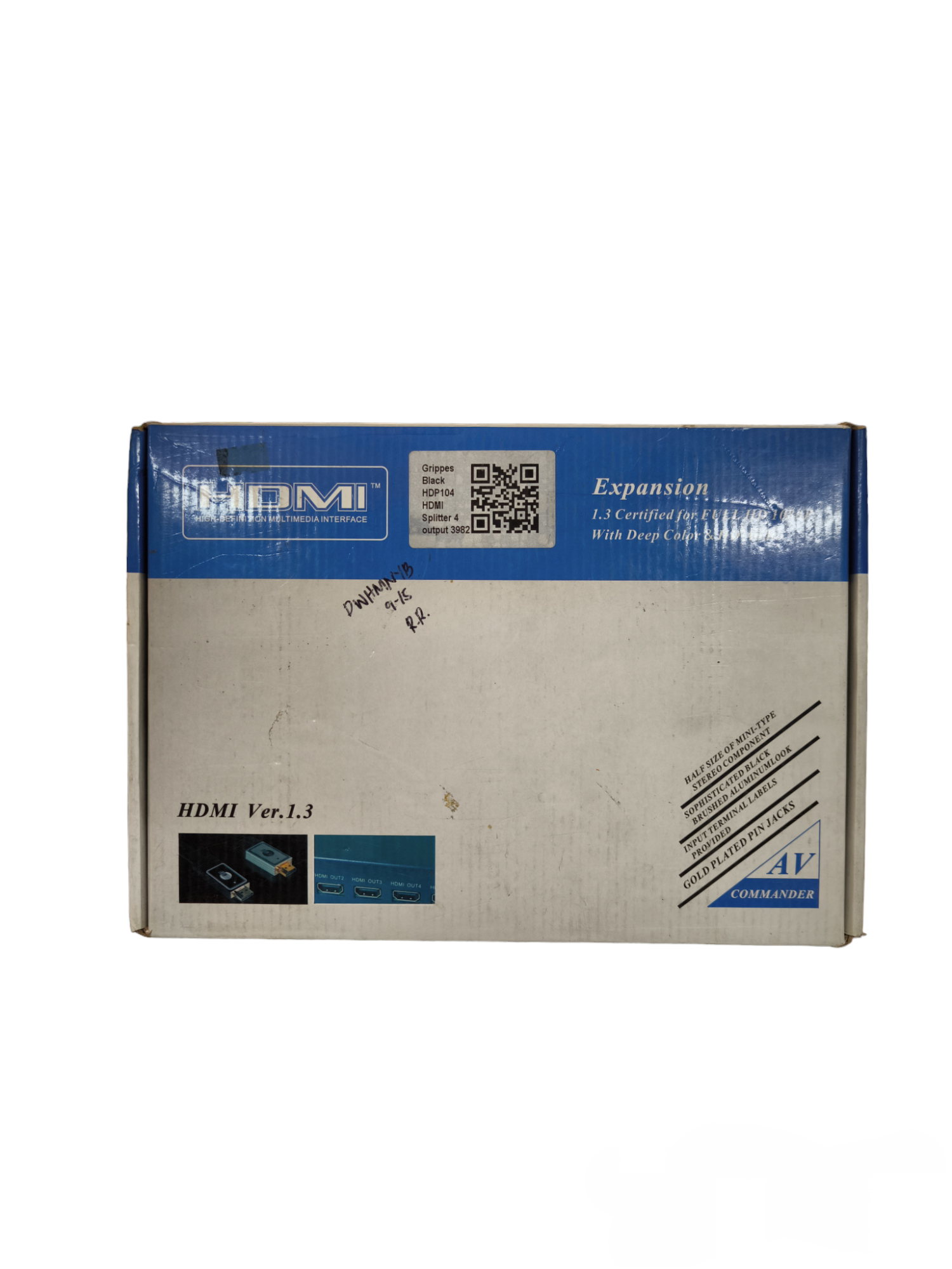 Grippes Splitter 1x4 Version 1.3 220V HDMI cable and adapter expansion box