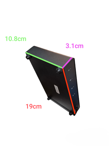 Grippes Splitter 1x4 Version 1.3 220V black rectangular cable adapter with four output ports