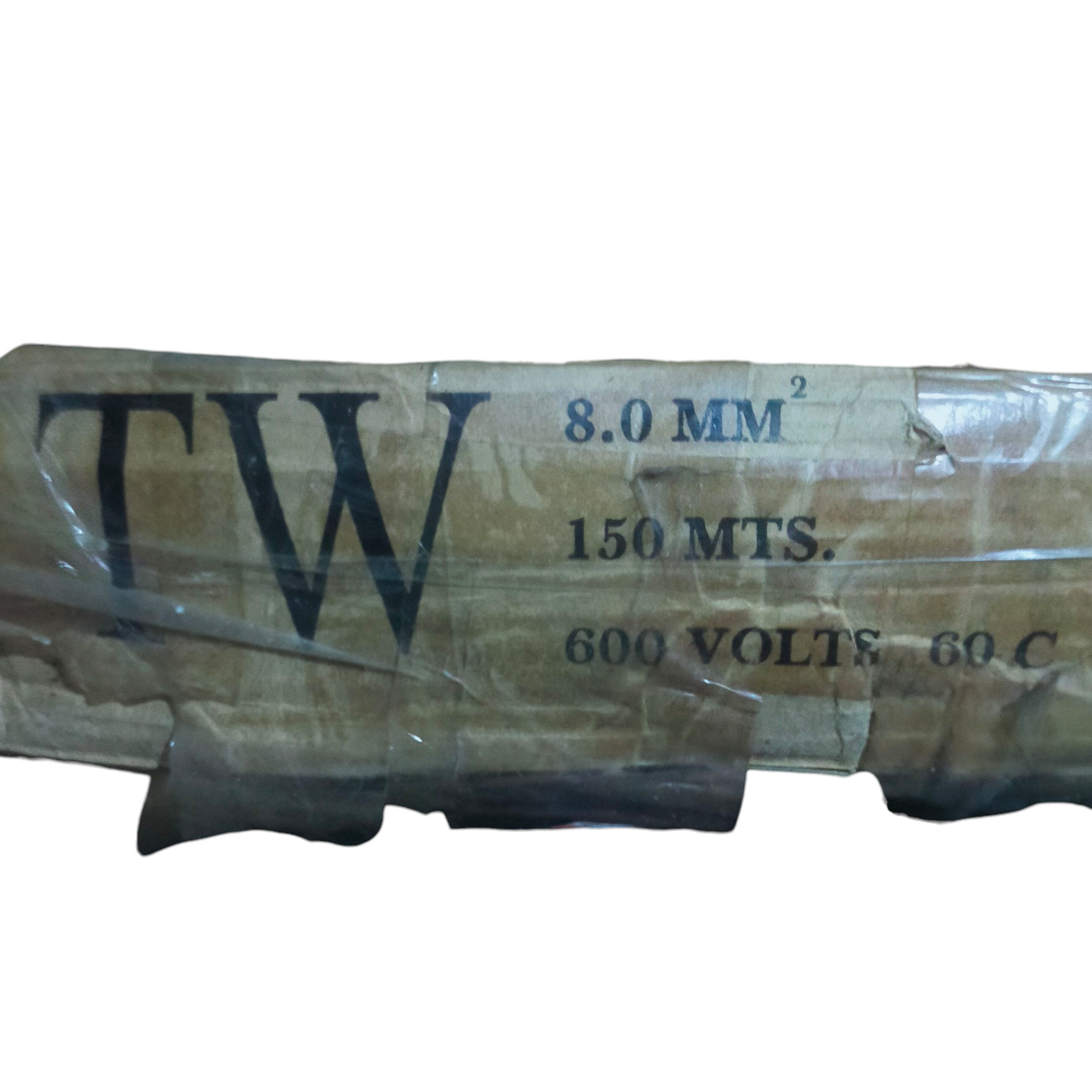 Omega stranded electrical wire roll with 8.0 mm thickness and 150 meters length