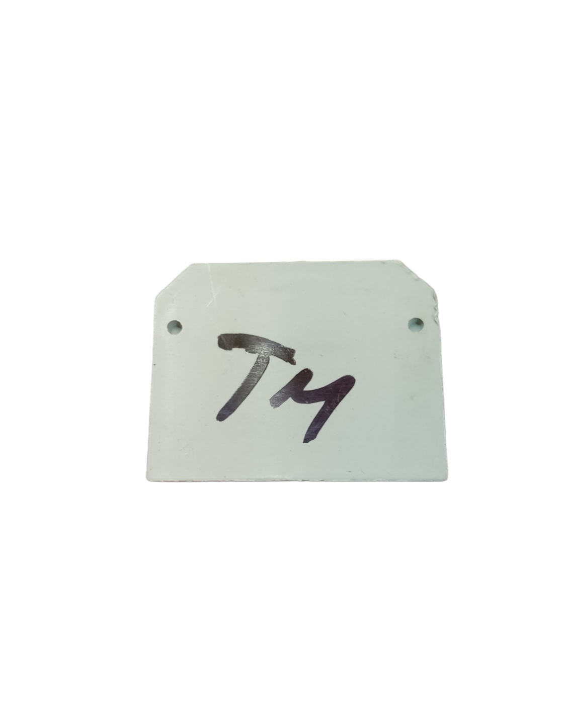 Grippes Terminal Block Cover 3.1cm white with mounting holes for electrical circuitry parts
