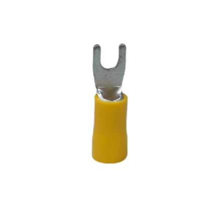 Local Terminal Lugs Y Type Yellow Insulation fork spade electrical wire connector for secure terminal connections