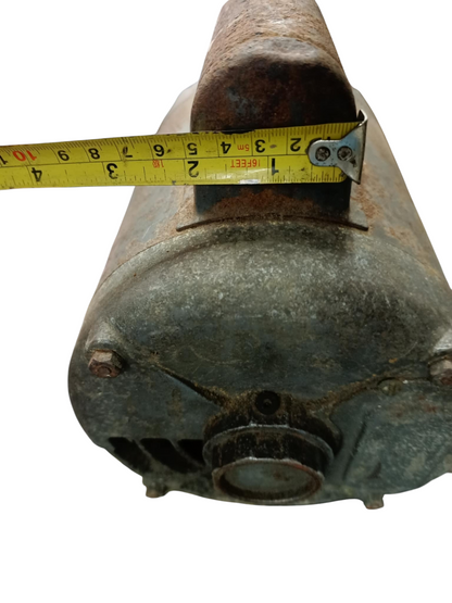 Gould electrical motor with measuring tape showing size RPM 1725 Refurbished part in used condition