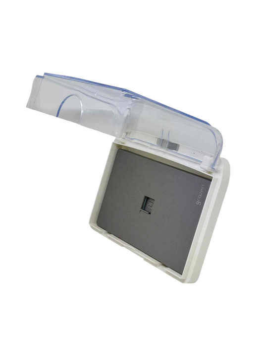 Grazen 1 gang ethernet wall plate waterproof with a protective cover to ensure durability and safety