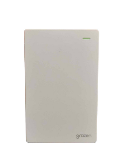 Grazen 1 gang 3 way switch with plate in a sleek design for efficient electrical control