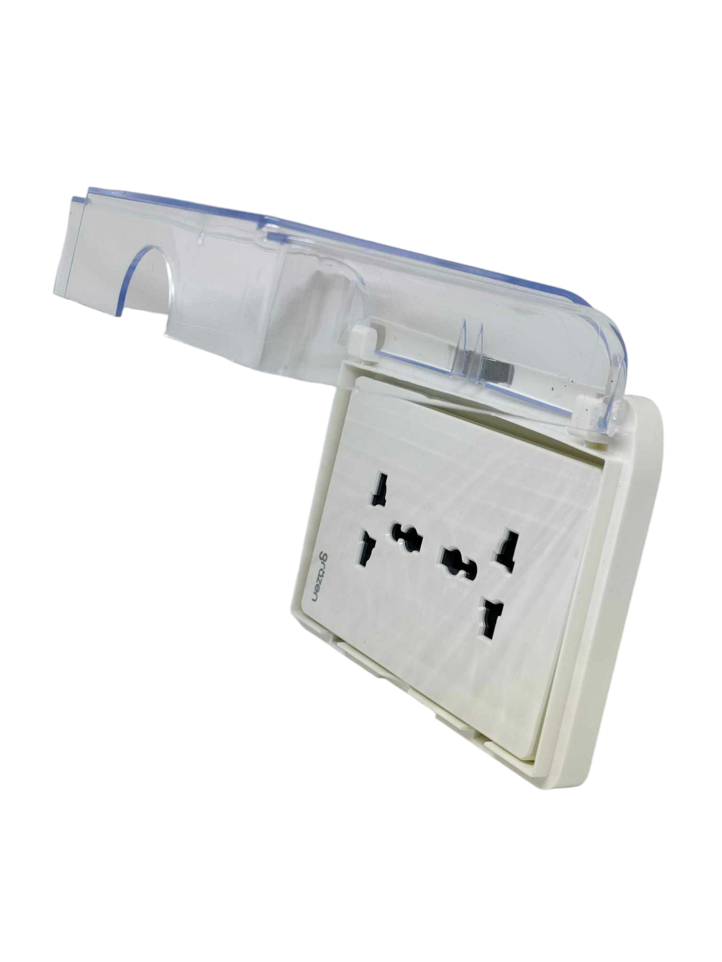 Grazen 16A 220V waterproof plate cover for electrical outlets with protective hinged lid