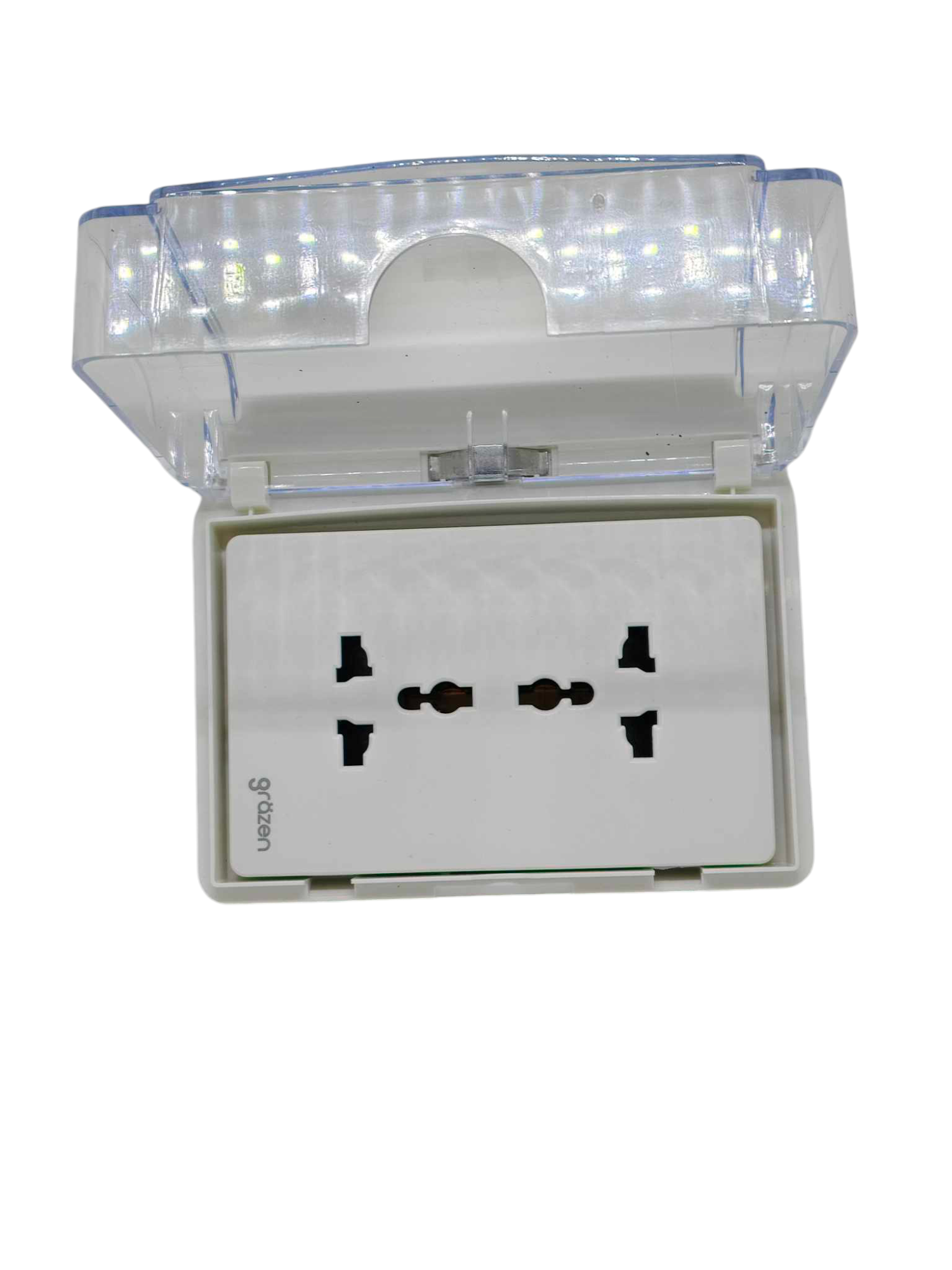 Grazen 16A 220V waterproof plate cover designed for outdoor electrical protection