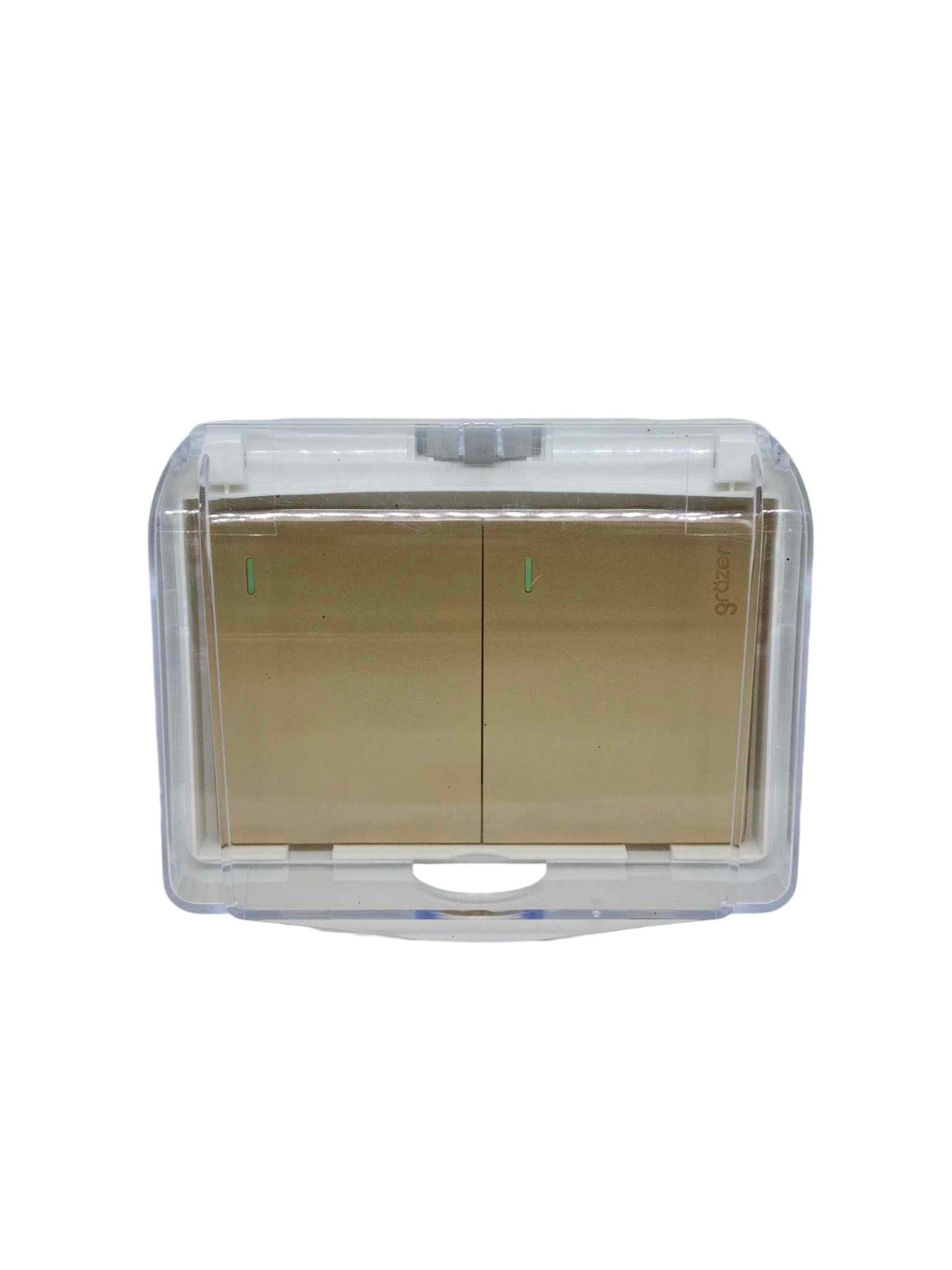 Grazen 3 way switch 16A 220V in clear housing with dual control for convenience