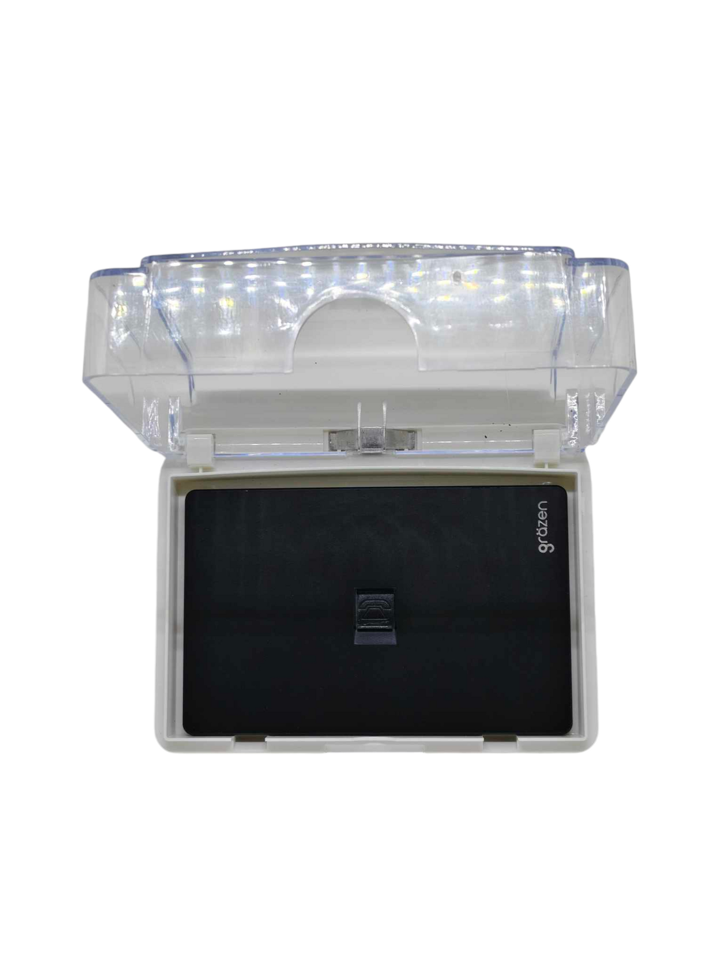 Grazen WC-019-W weatherproof plate with clear cover for outdoor electrical protection