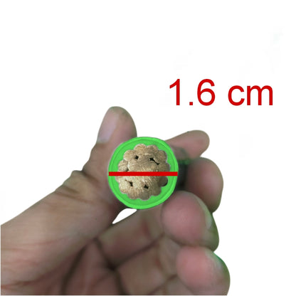 Close-up of green 100mm stranded electrical wire showcasing its inner structure for electrical projects